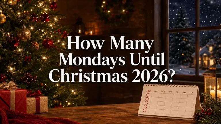How Many Mondays Until Christmas