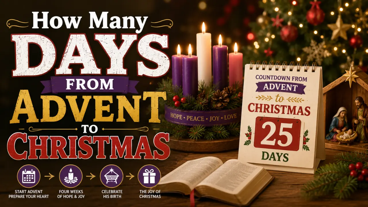 How Many Days From Advent to Christmas