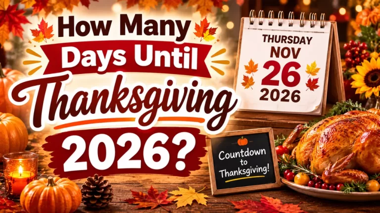How Many Days Until Thanksgiving