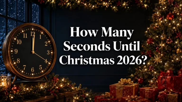 How Many Seconds Until Christmas