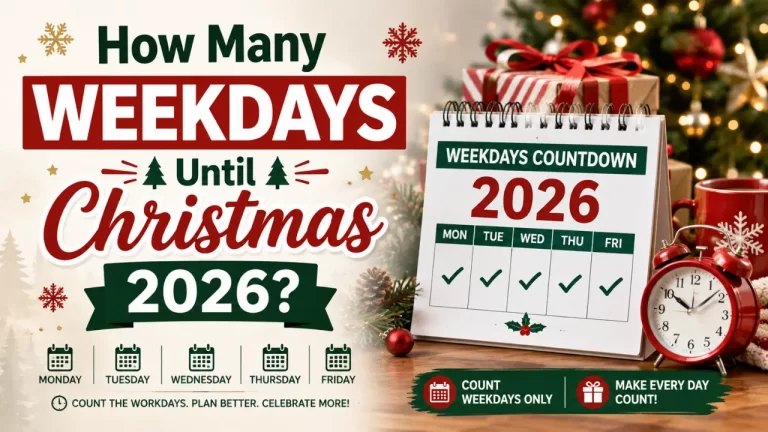 How Many Weekdays Until Christmas