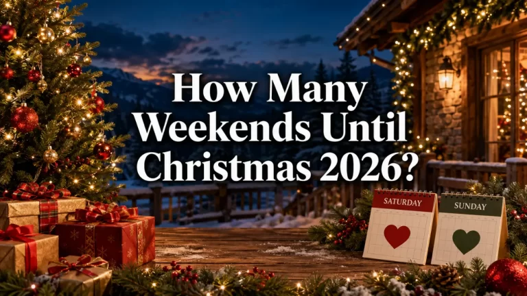 How Many Weekends Until Christmas